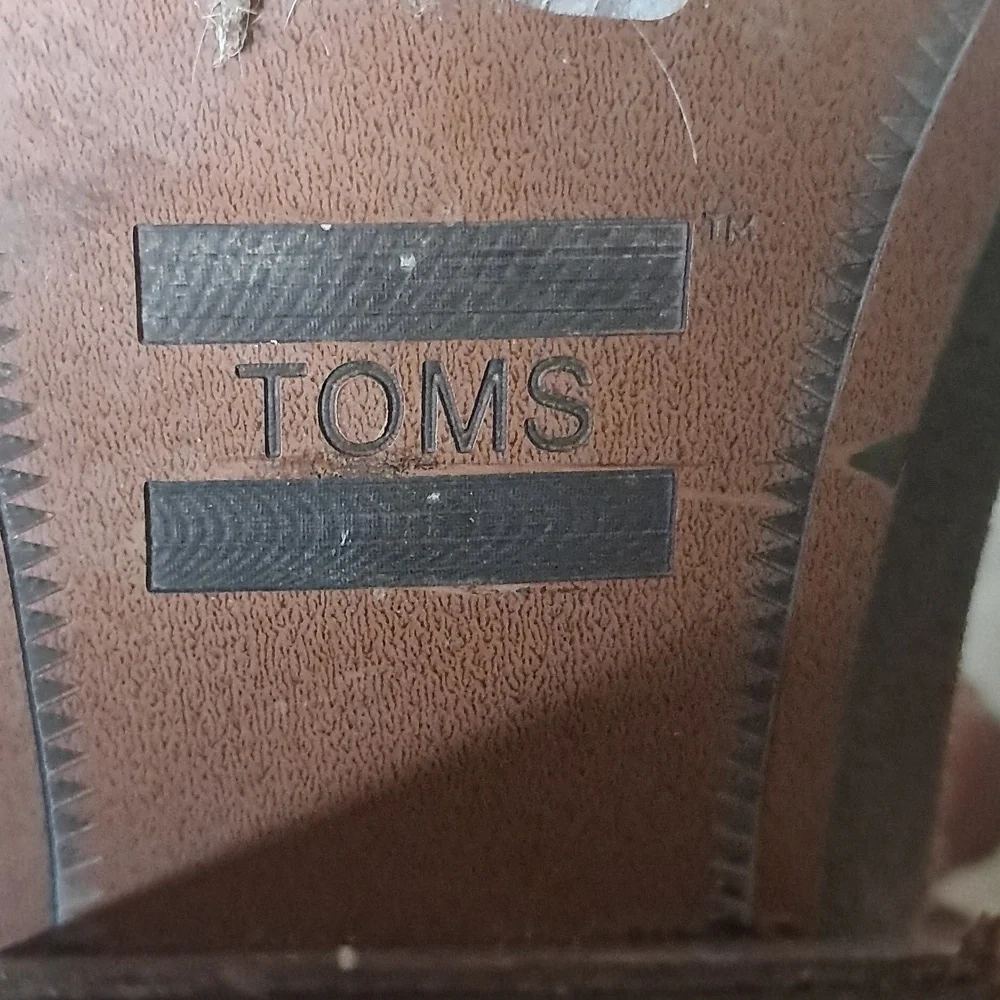 Toms Leila Suede Boots Green Size W6.5 Suede Leather Army Green
